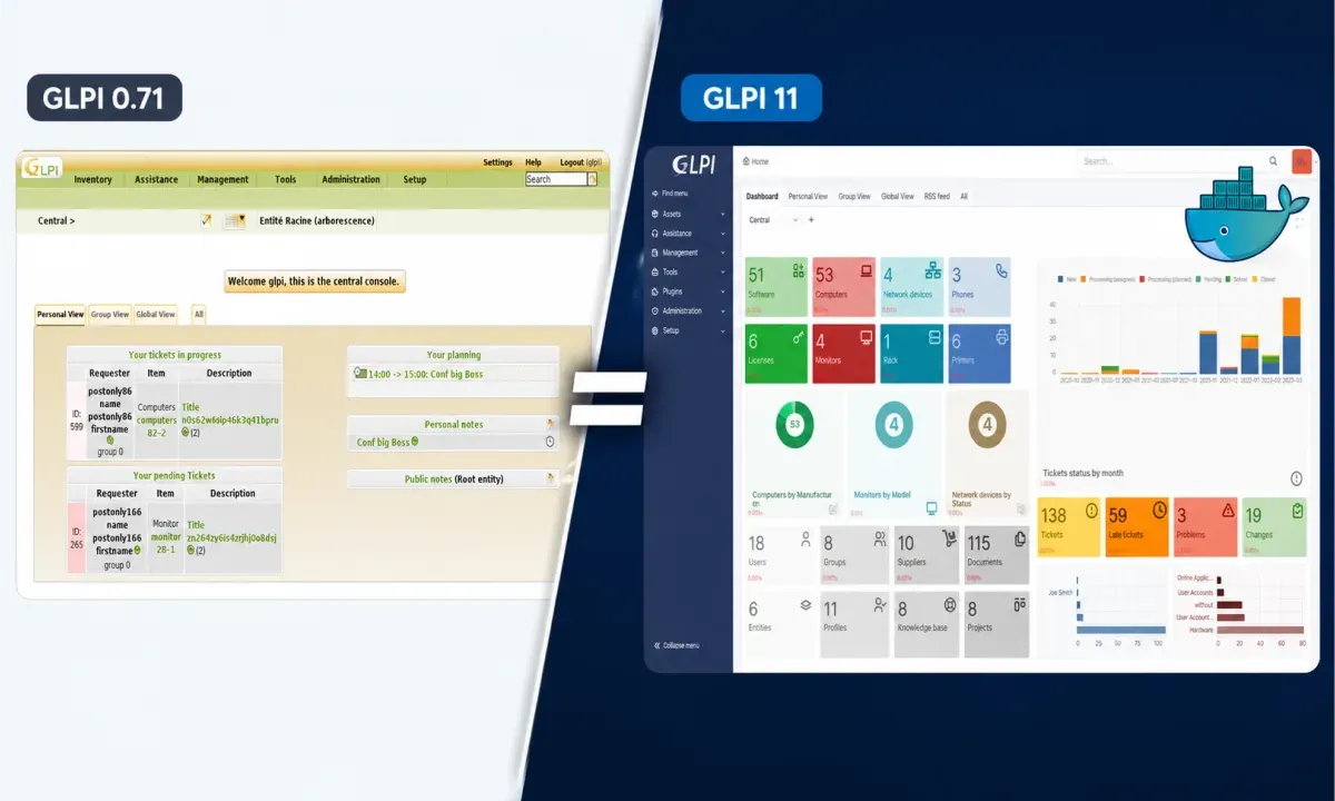 GLPI 11 a grandi : déploiement simple avec Docker